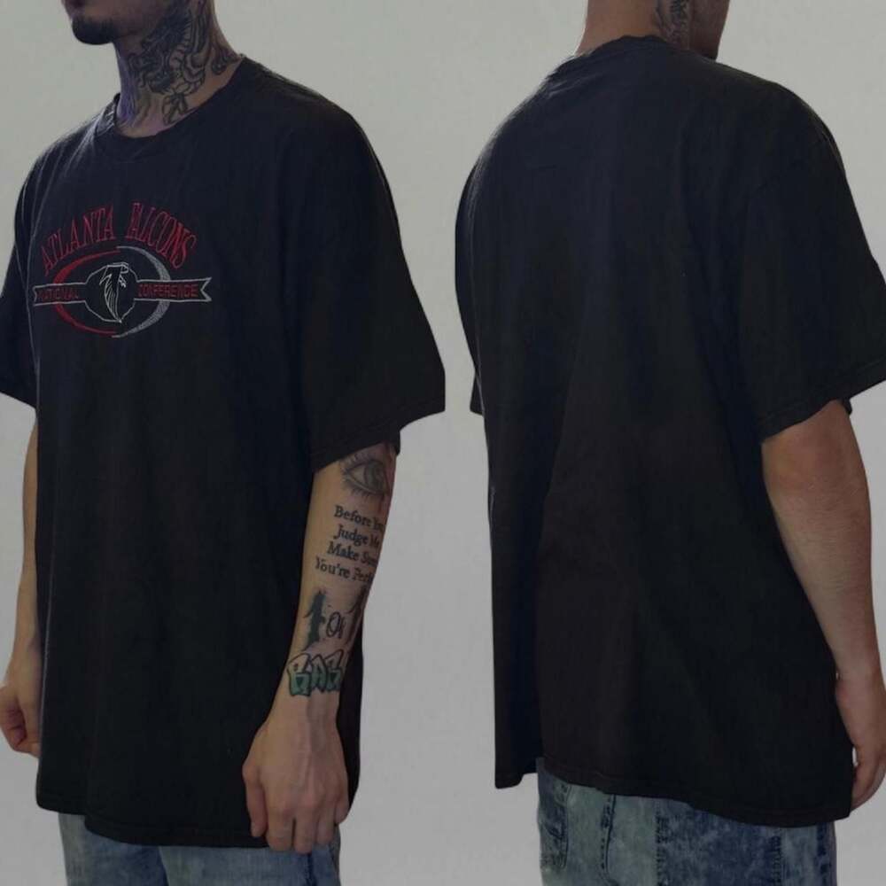 Vintage Atlanta Falcons Logo Athletic National Conference T-Shirt